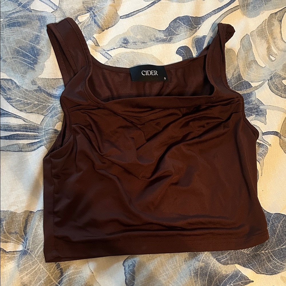 Cider Chocolate Brown Tank Top